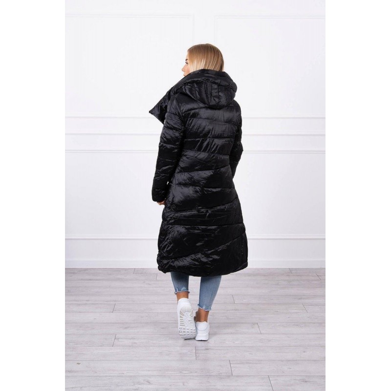 Dámska zimná bunda FIFI Ross 20 - lesklá čierna