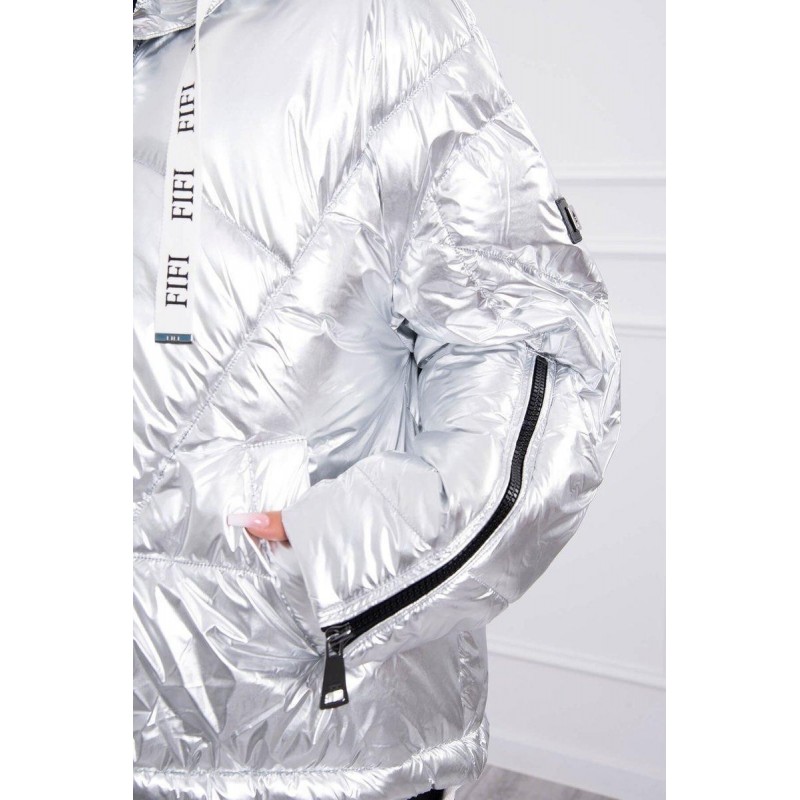 Zimná bunda pre dámy FIFI Maya 21 - strieborná