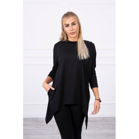 Dámska mikina s potlačou 9139 - čierna