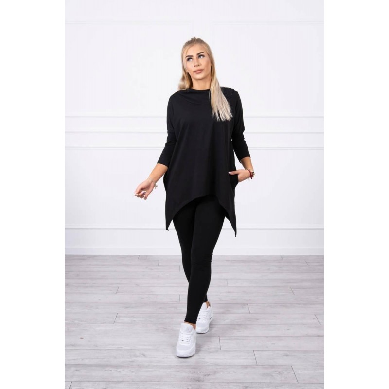 Dámska mikina s potlačou 9139 - čierna