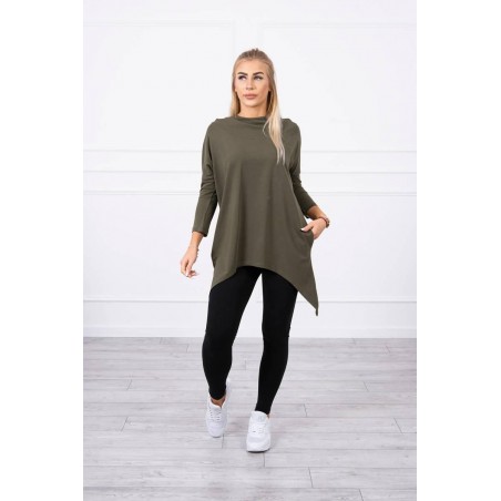 Dámska mikina s potlačou 9139 - kaki