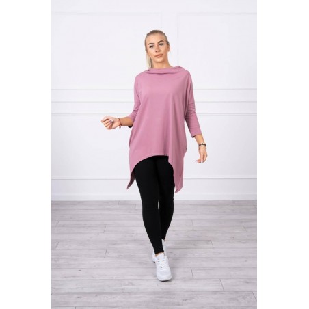 Dámska mikina s potlačou 9140 - tmavoružová