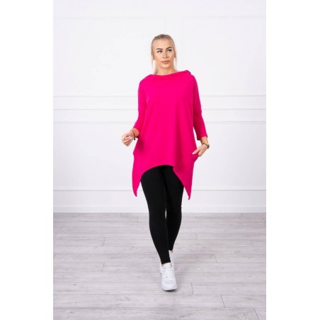 Dámska mikina s potlačou 9140 - fuchsiová
