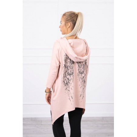 Dámska mikina s potlačou 9140 - ružová