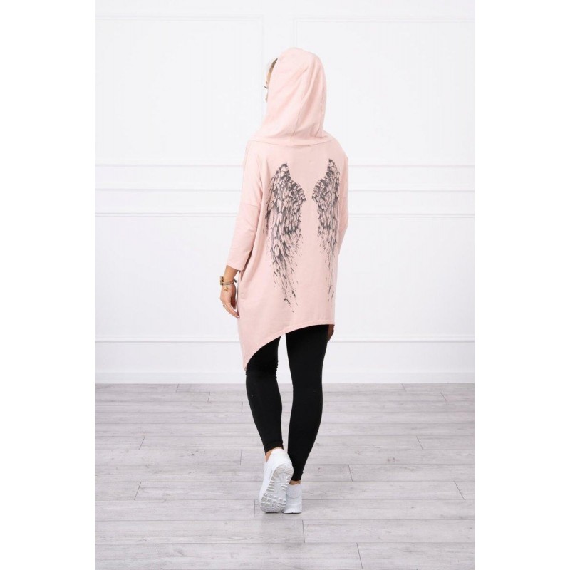 Dámska mikina s potlačou 9140 - ružová