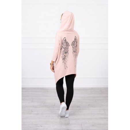 Dámska mikina s potlačou 9140 - ružová