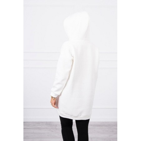 Mikina s kapucňou pre dámy 9147 - ecru