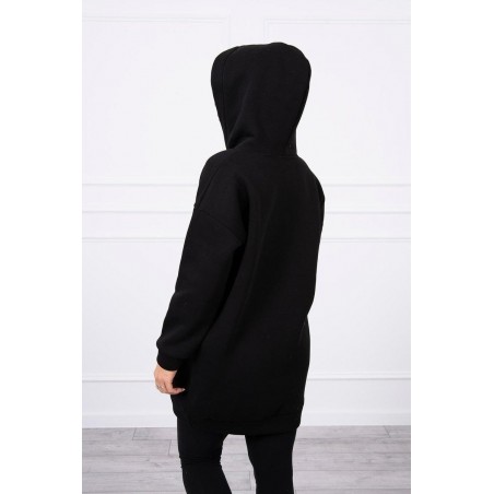 Mikina s kapucňou pre dámy 9147 - čierna