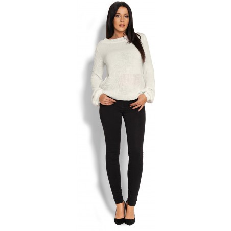 Dámsky krémový sveter 40010