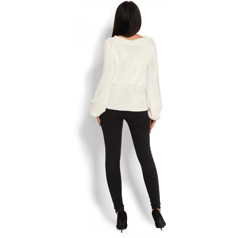 Dámsky krémový sveter 40010
