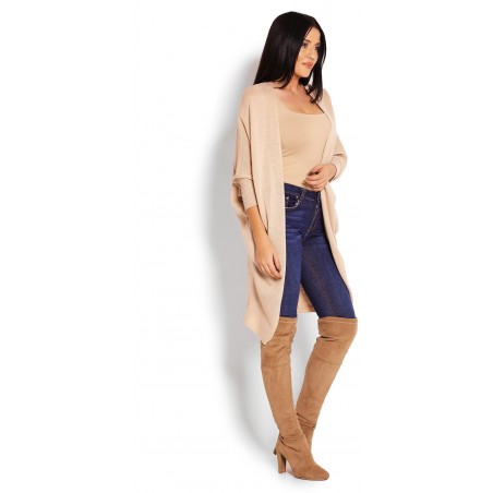 Béžový kardigán pre dámy 40018