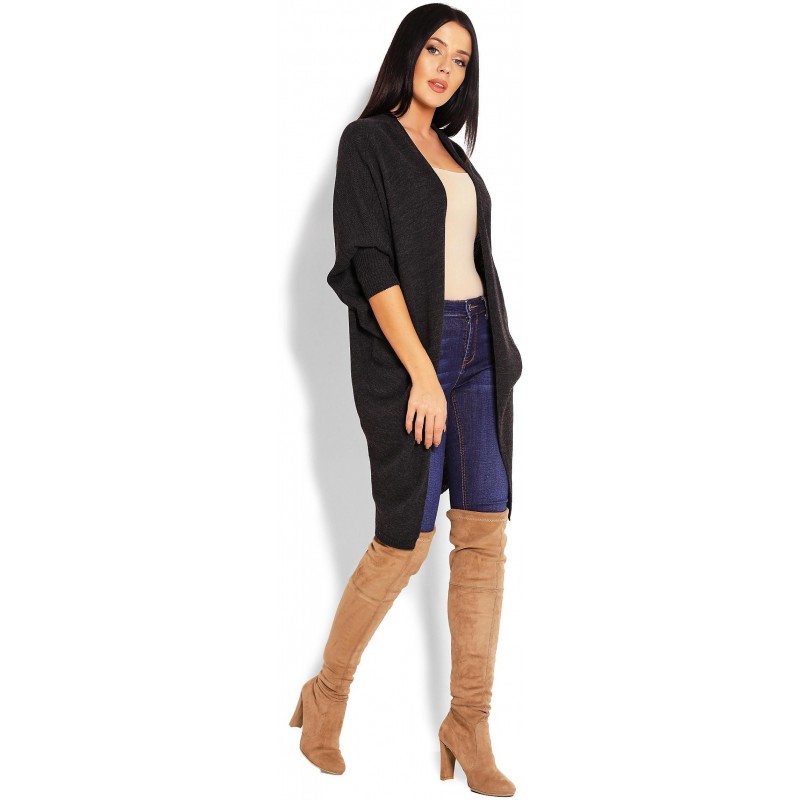 Grafitový kardigán pre dámy 40018