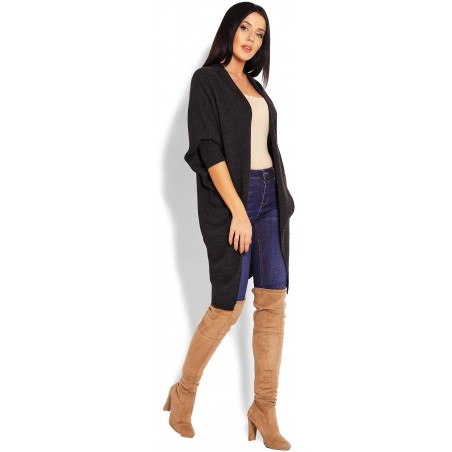 Grafitový kardigán pre dámy 40018