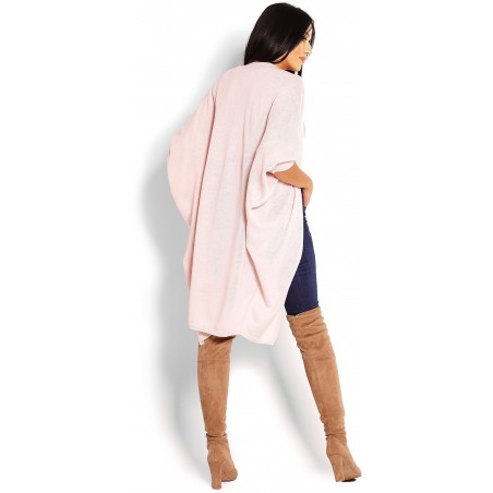 Pudrový kardigán pre dámy 40018