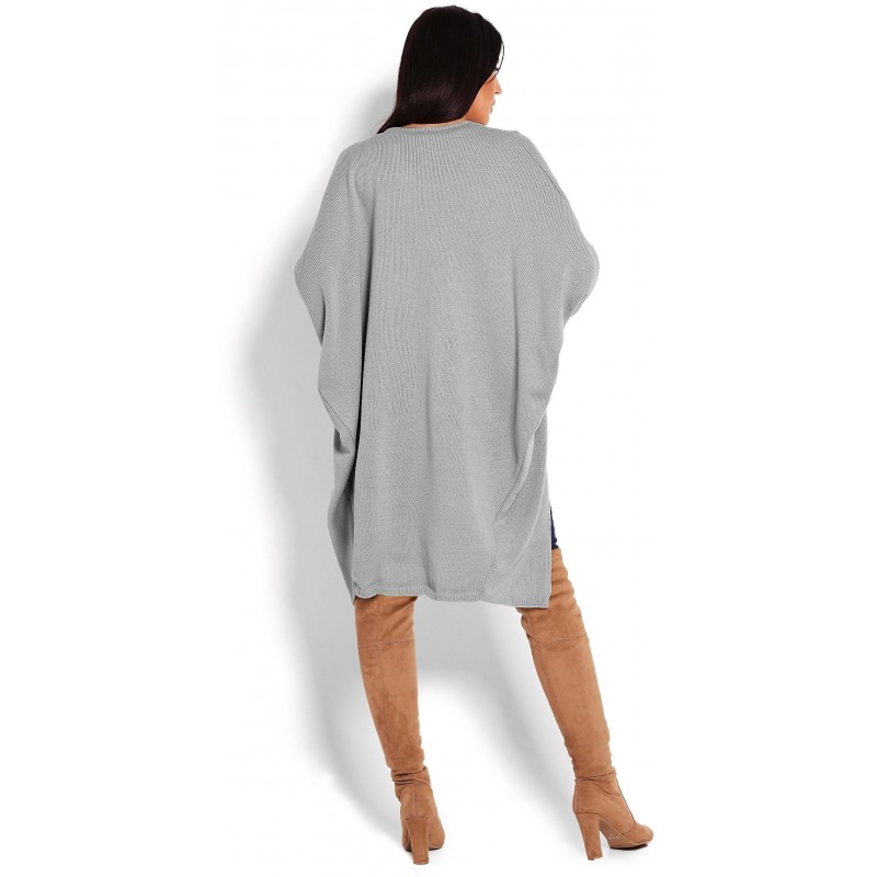 Sivý kardigán pre dámy 40018