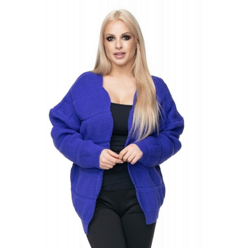 Fialový dámsky kardigán 40022