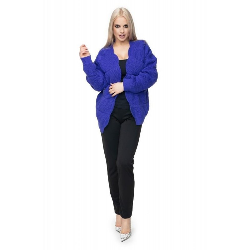 Fialový dámsky kardigán 40022