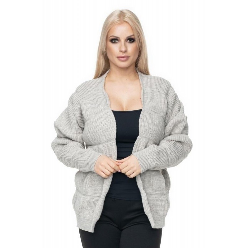 Béžový dámsky kardigán 40022