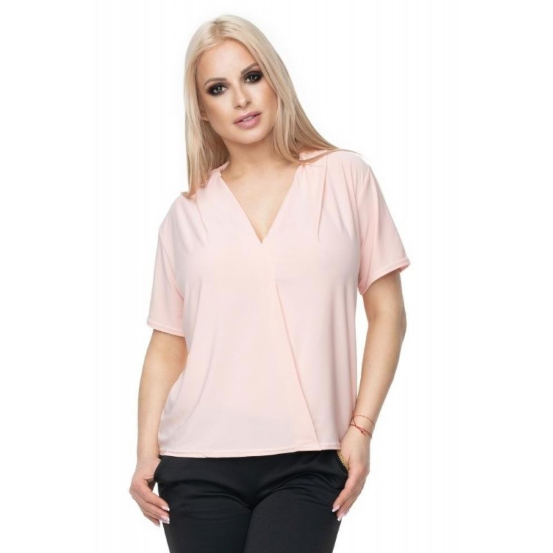 Vzdušná dámska blúzka 0107 - púdrová