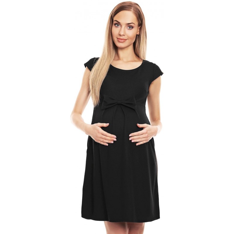Tehotenské šaty 0129 - čierne