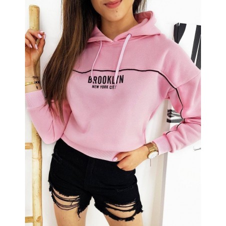 Ružová dámska mikina BROOKLYN BY0402