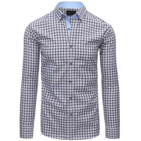 Pánska košeľa s dlhým rukávom (dx1491) - tmavomodrá, veľ. XL