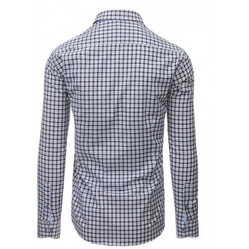 Pánska košeľa s dlhým rukávom (dx1491) - tmavomodrá, veľ. XL