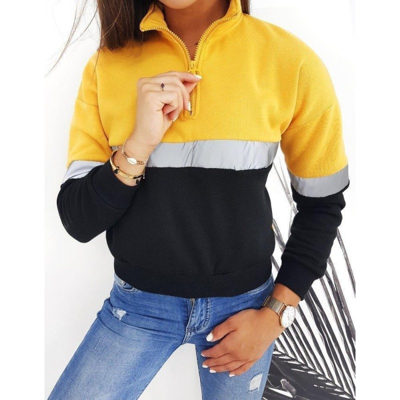 Dámska mikina DUETO II BY0396 - žltá