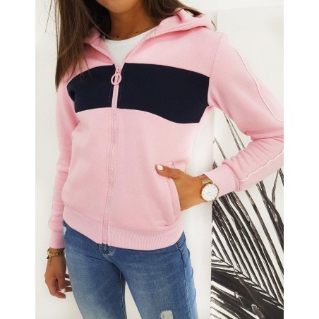 Ružová dámska mikina STELLOS BY0419