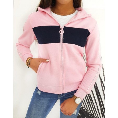 Ružová dámska mikina STELLOS BY0419