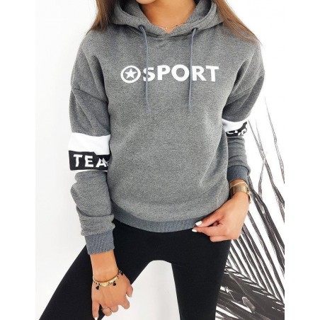 Dámska tmavosivá mikina SPORT STAR BY0453