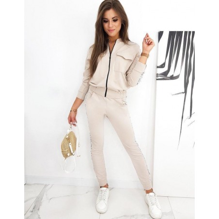 Béžová dámska tepláková súprava YOU WON'T AY0337