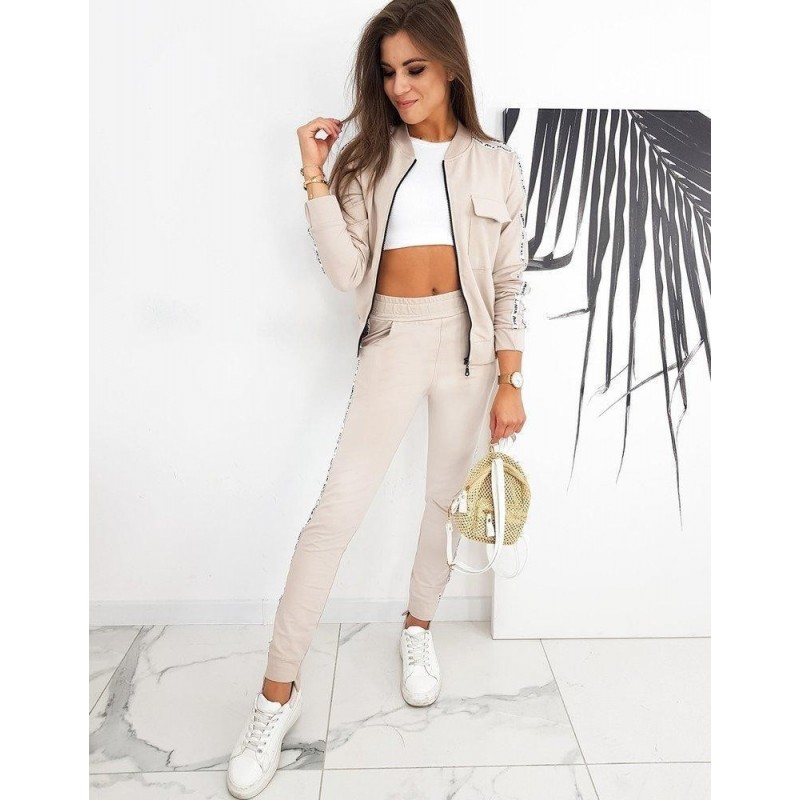 Béžová dámska tepláková súprava YOU WON'T AY0337