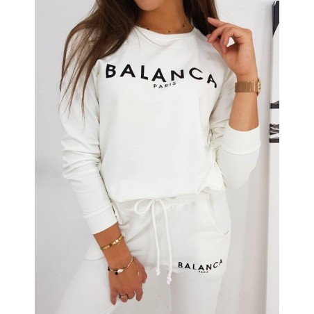 Dámska tepláková súprava BALANCA AY0339 - ecru