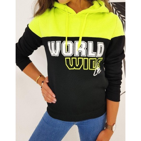 Dámska mikina WORLD BY0509 - čierna
