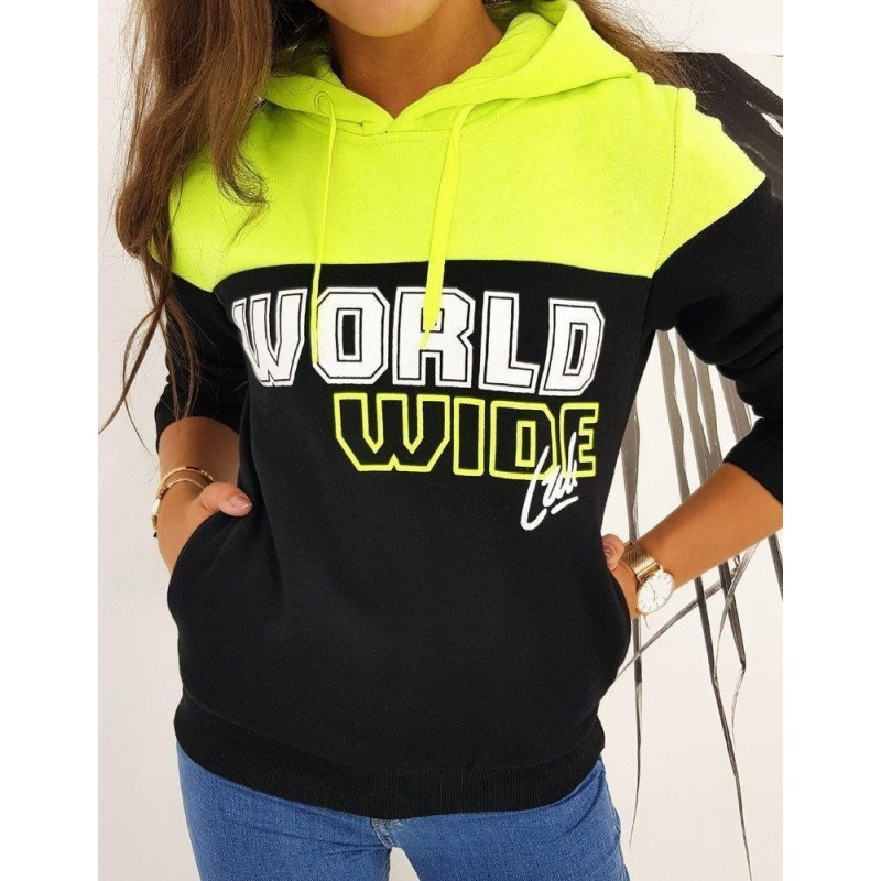 Dámska mikina WORLD BY0509 - čierna
