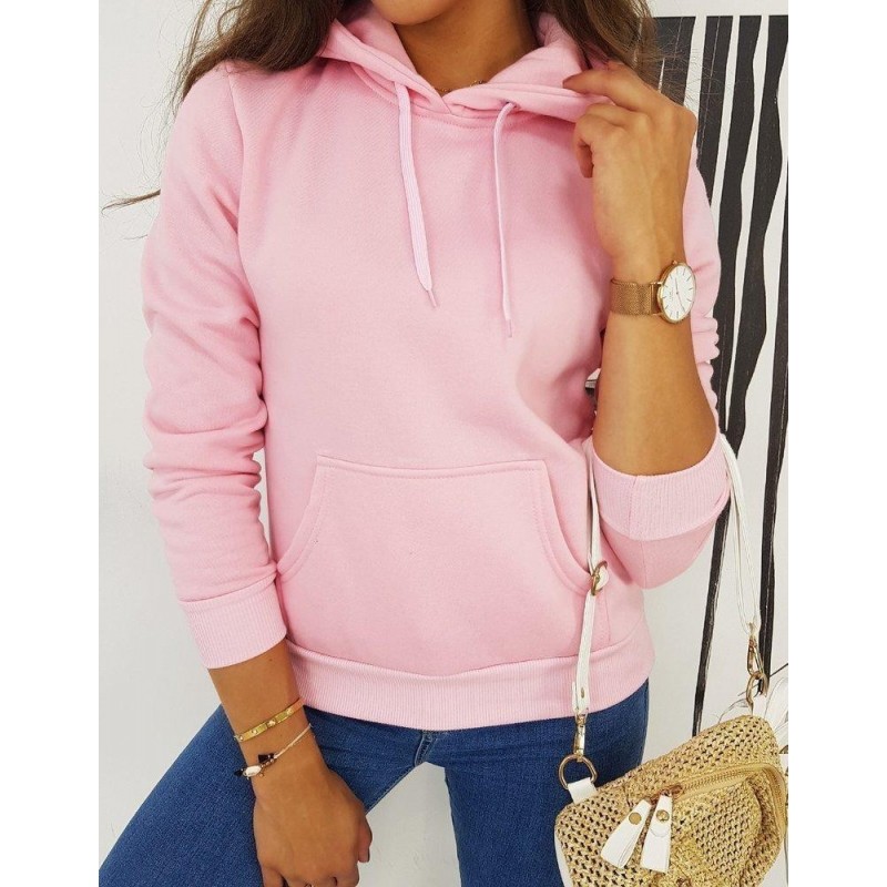 Dámska ružová mikina MON BY0513