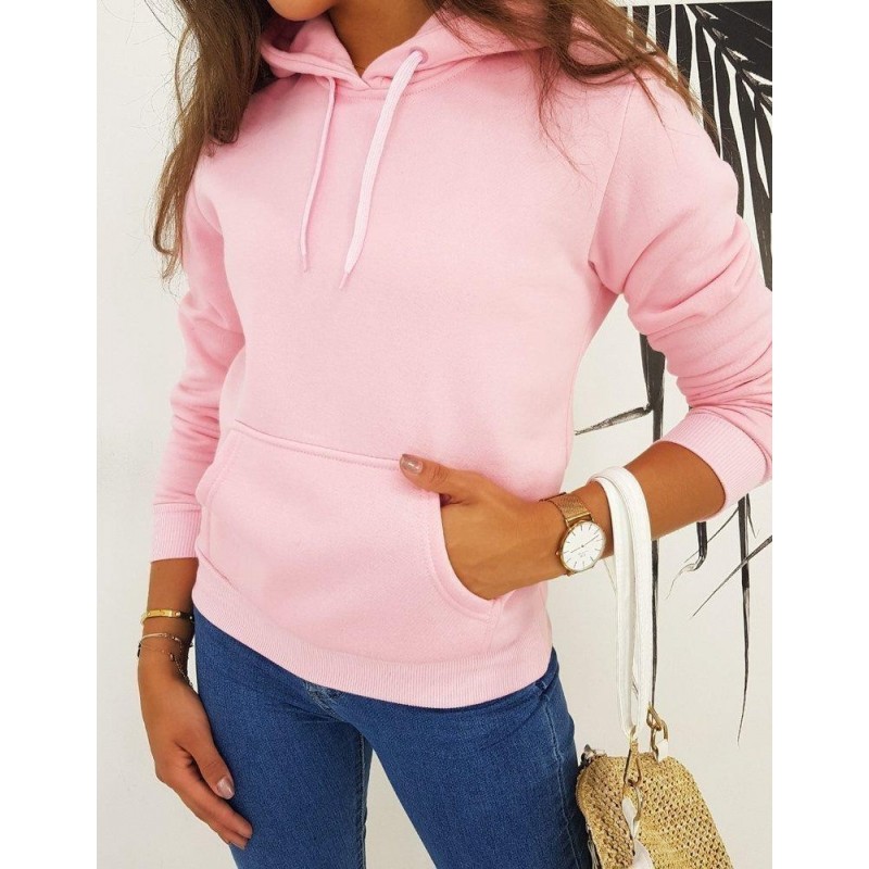 Dámska ružová mikina MON BY0513