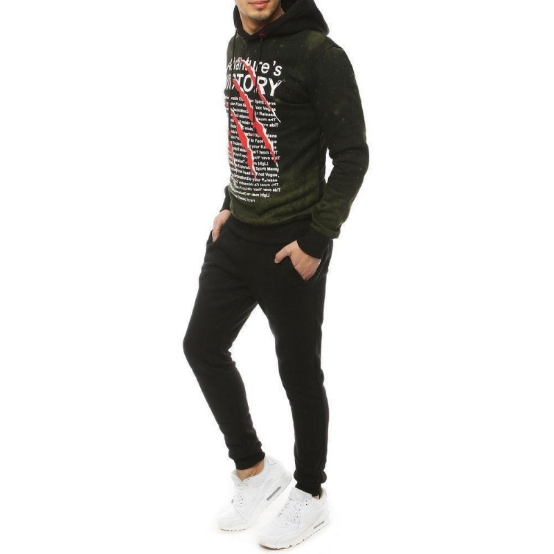 Pánska tepláková súprava AX0279 - zeleno-čierna