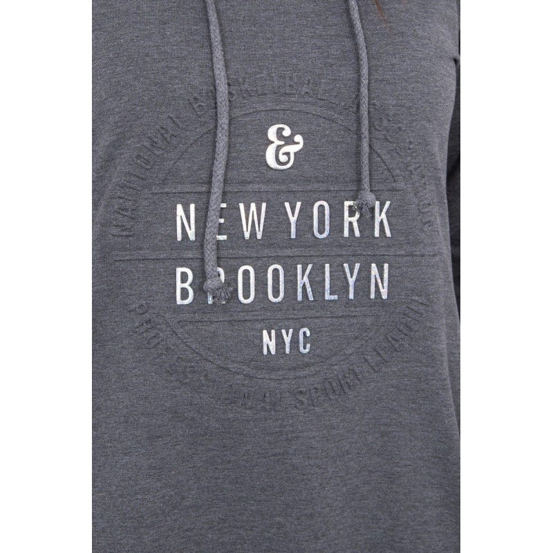 Dámske mikinové šaty 62095 - grafitové