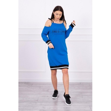 Modré dámske šaty 62182
