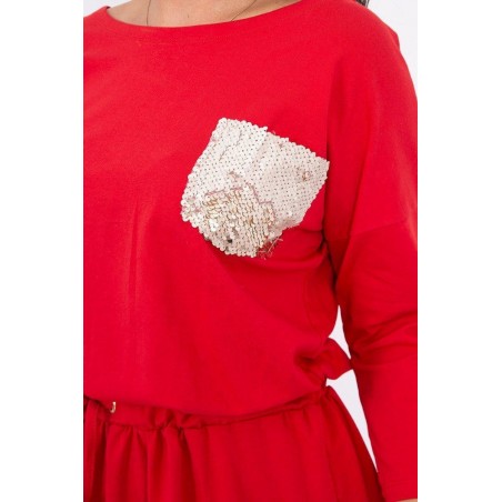 Šaty pre dámy 9004 - červené