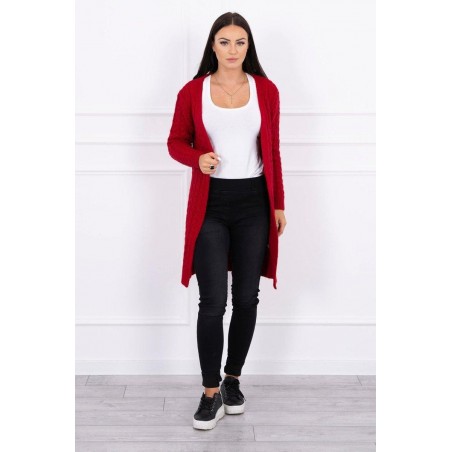 Dámsky pletený kardigán 2019-14 - červený