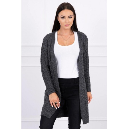 Dámsky pletený kardigán 2019-14 - grafitový