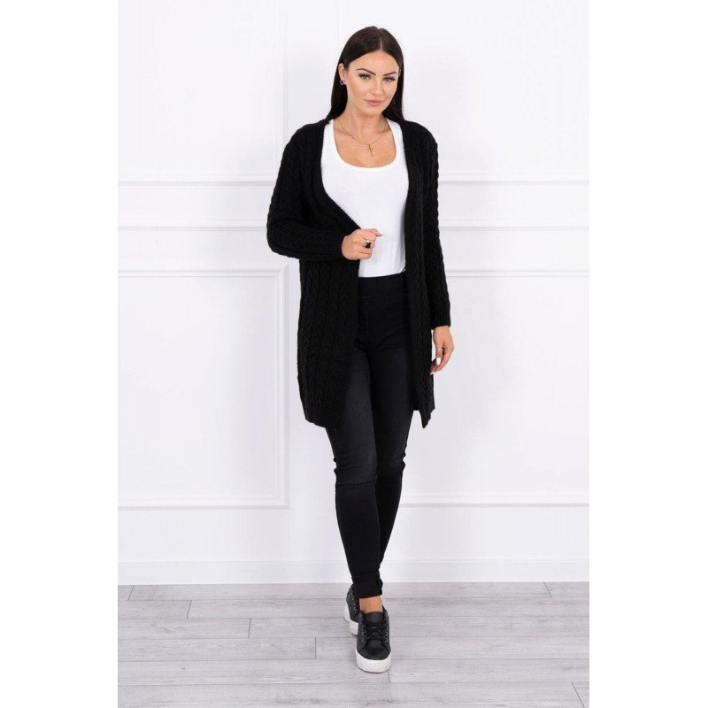 Dámsky pletený kardigán 2019-14 - čierny