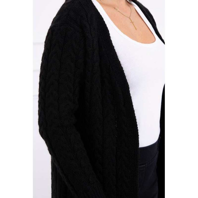Dámsky pletený kardigán 2019-14 - čierny