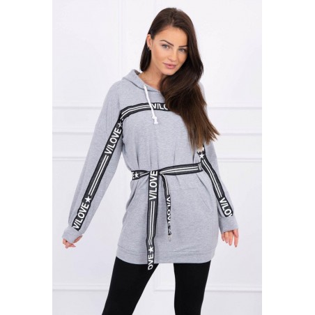 Dámske sivé šaty 0140