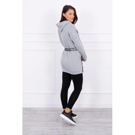 Dámske sivé šaty 0140