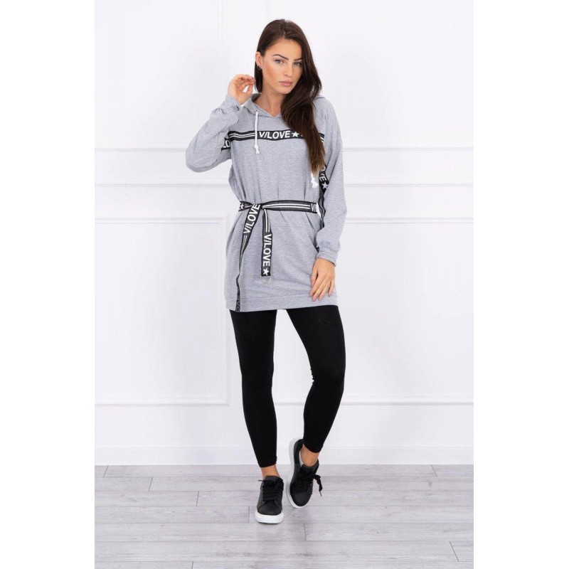 Dámske sivé šaty 0140