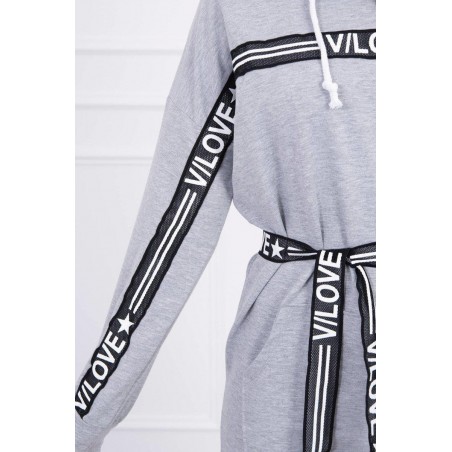 Dámske sivé šaty 0140